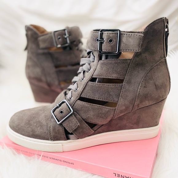 Linea Paolo Wedge Cutout Sneakers - Picture 3 of 7